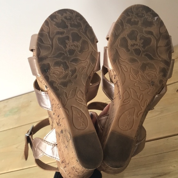 B.O.C APPLE WEDGE SANDAL wedge rose gold size 10 - Picture 9 of 11